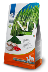 Farmina N&D Spirulina Herring, Spirulina and Wolfberry adult medium & maxi — пакет 2 кг