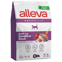 Alleva Equilibrium Sensitive Duck Adult Cat — пакет 1,5 кг