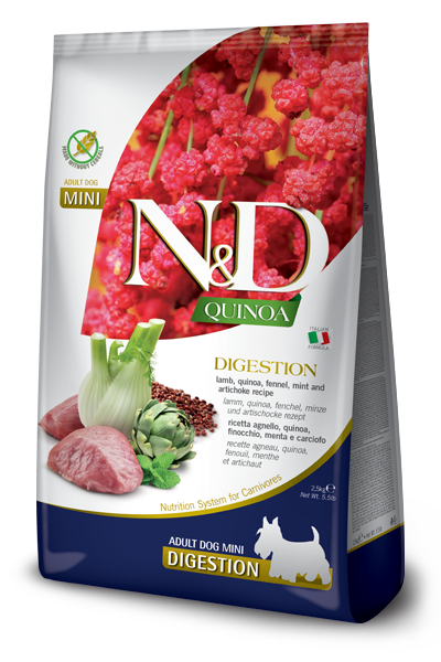 Farmina N&D Quinoa Digestion Lamb Adult Mini — пакет 2,5 кг