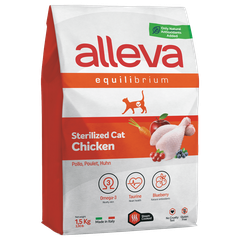 Alleva Equilibrium Chicken Sterilized Cat — пакет 1,5 кг