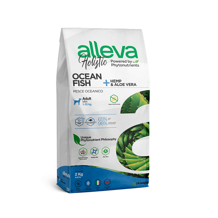 Alleva Holistic Ocean Fish + Hemp & Aloe Vera Adult Mini — пакет 2 кг