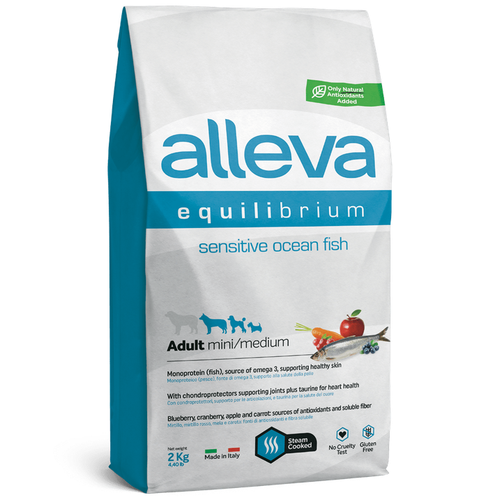 Alleva Equilibrium Sensitive Ocean Fish Adult Mini/Medium — пакет 2 кг