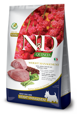 Farmina N&D Quinoa Weight Management Lamb Adult Mini — пакет 2,5 кг
