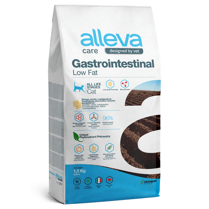 Alleva Care Gastrointestinal Low Fat Cat — пакет 1,5 кг