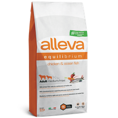 Alleva Equilibrium Chicken & Ocean Fish Adult Medium/Maxi — пакет 12 кг