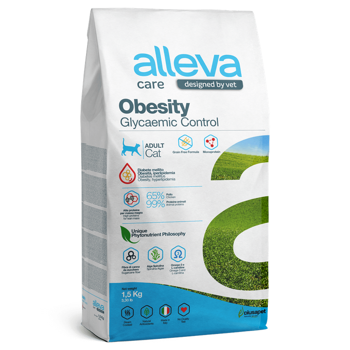 Alleva Care Obesity Glycaemic Control Adult Cat — пакет 1,5 кг