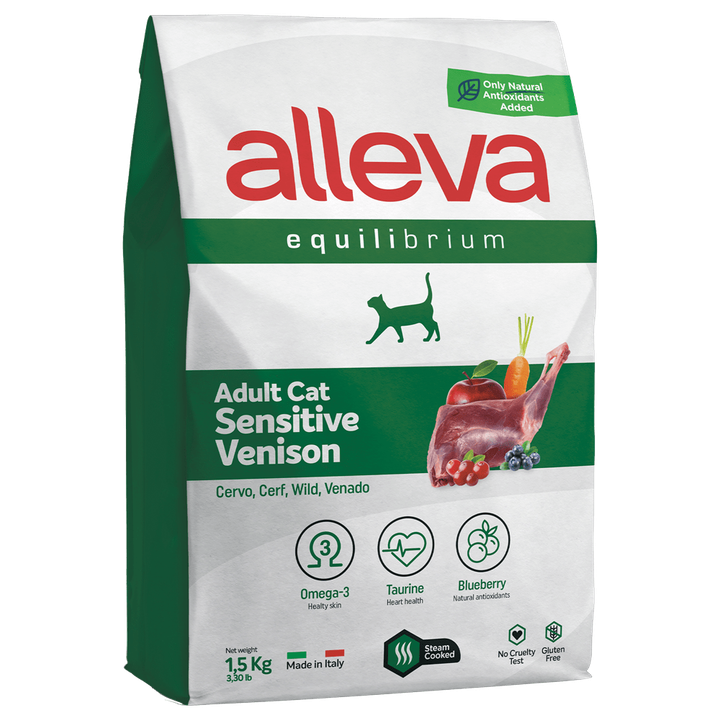 Alleva Equilibrium Sensitive Venison Adult Cat — пакет 1,5 кг