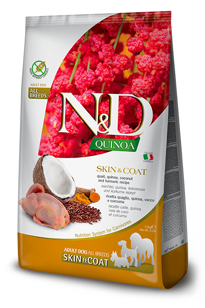 Farmina N&D Quinoa Skin & Coat Quail Adult All Breeds — пакет 2,5 кг