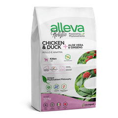 Alleva Holistic Chicken & Duck + Aloe Vera & Ginseng Kitten — пакет 1,5 кг