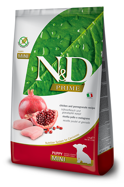 Farmina N&D Prime Chicken & Pomegranate Puppy Mini — пакет 2,5 кг