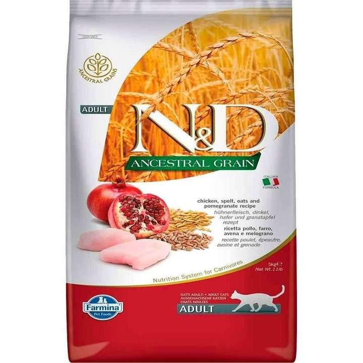 Farmina N&D Ancestral Grain Chicken & Pomegranate Adult — пакет 5 кг