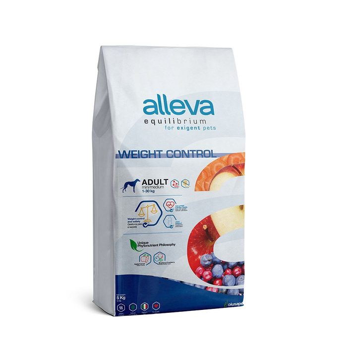 Alleva Equilibrium Weight Control Adult Mini/Medium — пакет 5 кг