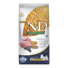 Farmina N&D Ancestral Grain Lamb & Blueberry Adult Mini — пакет 7 кг