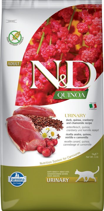 Farmina N&D Quinoa Urinary Duck Adult Cat — пакет 5 кг
