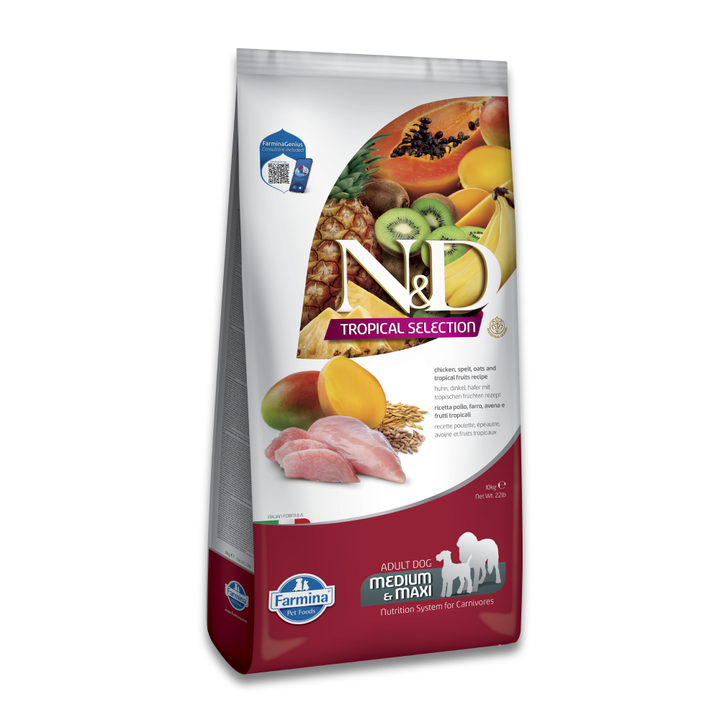 Farmina N&D Tropical Selection Chicken Adult Medium & Maxi — пакет 10 кг