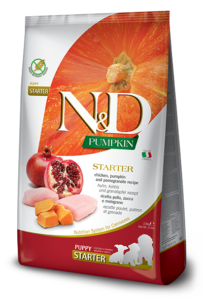 Farmina N&D Pumpkin Chicken, Pumpkin and Pomegranate Starter Puppy — пакет 2,5 кг