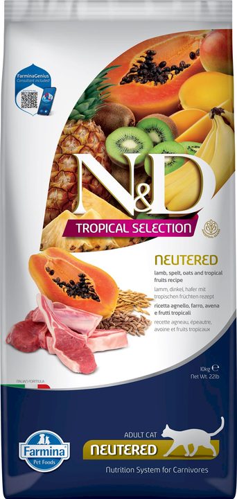 Farmina N&D Tropical Selection Lamb Neutered — пакет 10 кг