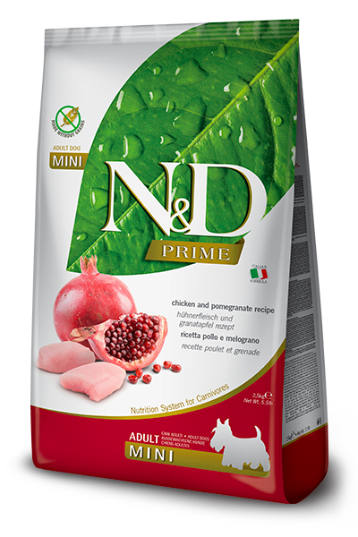 Farmina N&D Prime Chicken & Pomegranate Adult Mini — пакет 2,5 кг