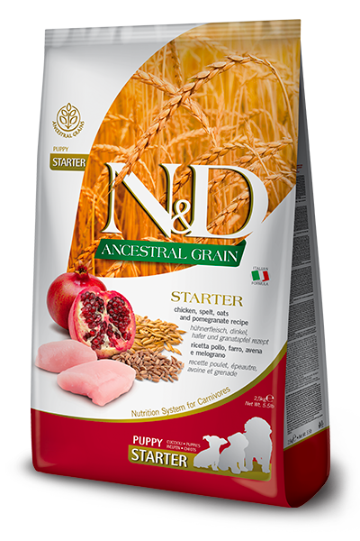 Farmina N&D Ancestral Grain Chicken & Pomegranate Starter Puppy — пакет 2,5 кг