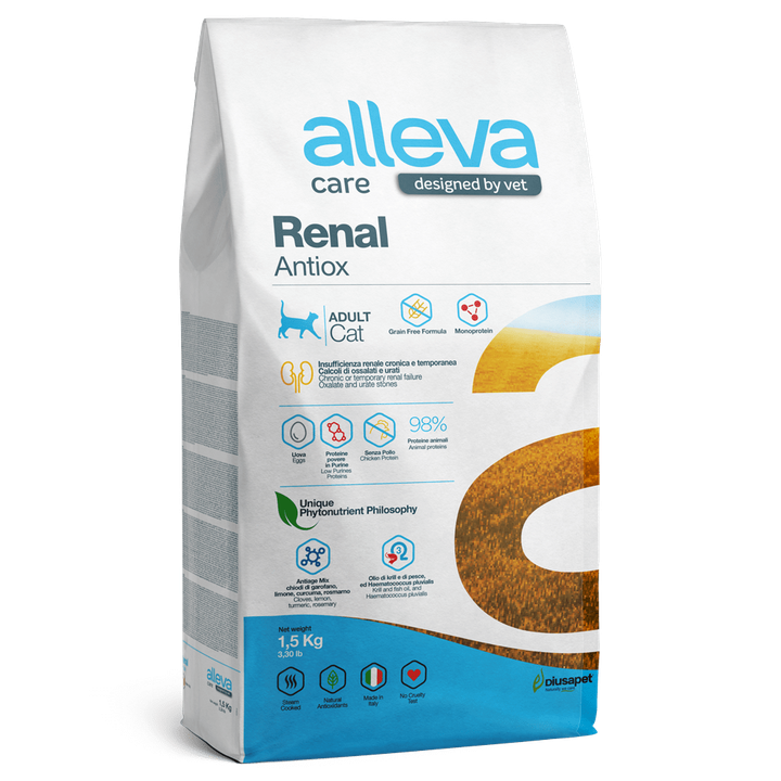 Alleva Care Renal Antiox Adult Cat — пакет 1,5 кг