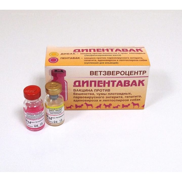 В-на Дипентавак, 5 доз/упак: справочная карточка, точная упаковка