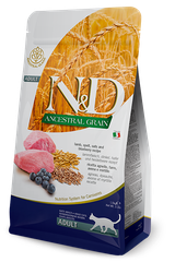 Farmina N&D Ancestral Grain Lamb & Blueberry Adult — пакет 1,5 кг