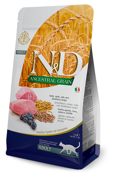 Farmina N&D Ancestral Grain Lamb & Blueberry Adult — пакет 1,5 кг