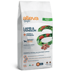 Alleva Holistic Lamb & Venison + Hemp & Ginseng Adult Medium/Maxi — пакет 12 кг