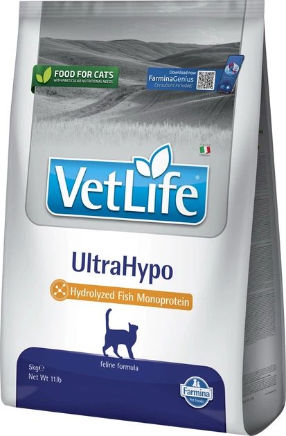 Farmina Vet Life UltraHypo feline formula — пакет 5 кг