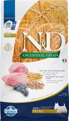 Farmina N&D Ancestral Grain Lamb & Blueberry Adult Mini — пакет 800 г