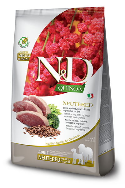 Farmina N&D Quinoa Neutered Adult Medium & Maxi — пакет 2,5 кг