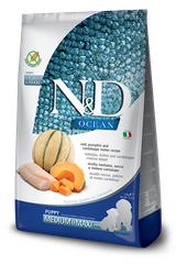 Farmina N&D Ocean Cod, Pumpkin and Cantaloupe Melon Puppy Medium & Maxi — пакет 2,5 кг