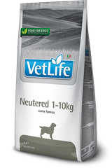 Farmina Vet Life Neutered 1–10kg canine formula — пакет 2 кг