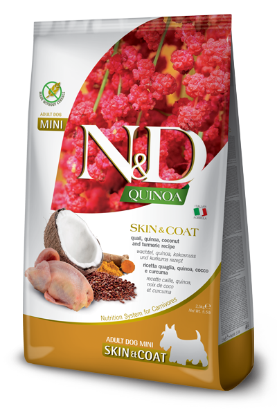 Farmina N&D Quinoa Skin & Coat Quail Adult Mini — пакет 2,5 кг