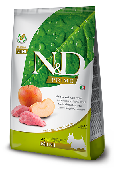 Farmina N&D Prime Wild Boar & Apple Adult Mini — пакет 2,5 кг