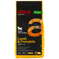 Alleva Natural Lamb & Pumpkin Puppy Mini/Medium — пакет 2 кг