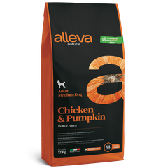 Alleva Natural Chicken & Pumpkin Adult Medium — пакет 12 кг