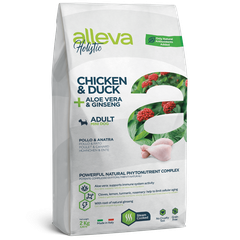 Alleva Holistic Chicken & Duck + Aloe Vera & Ginseng Adult Mini — пакет 2 кг