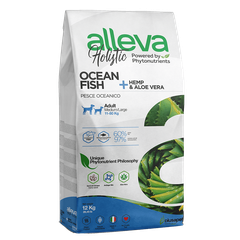 Alleva Holistic Ocean Fish + Hemp & Aloe Vera Adult Medium/Maxi — пакет 12 кг