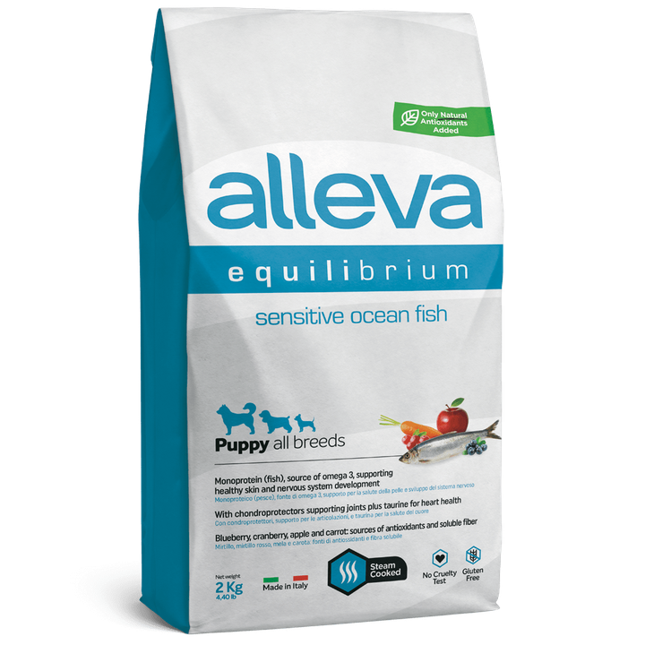 Alleva Equilibrium Sensitive Ocean Fish Puppy All Breeds — пакет 2 кг