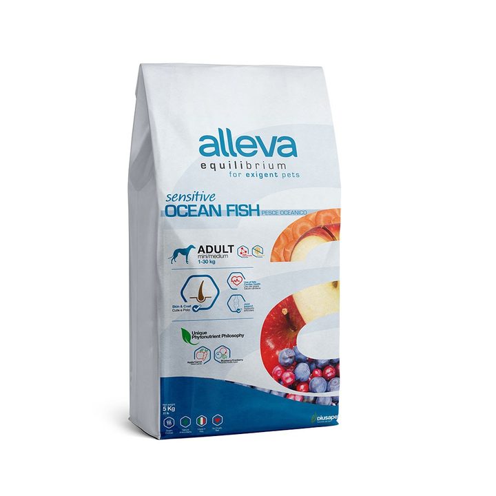 Alleva Equilibrium Sensitive Ocean Fish Adult Mini/Medium — пакет 5 кг