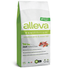 Alleva Equilibrium Sensitive Lamb & Ocean Fish Adult Medium/Maxi — пакет 12 кг