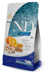 Farmina N&D Ocean Cod, Spelt, Oats & Orange Adult — пакет 1,5 кг