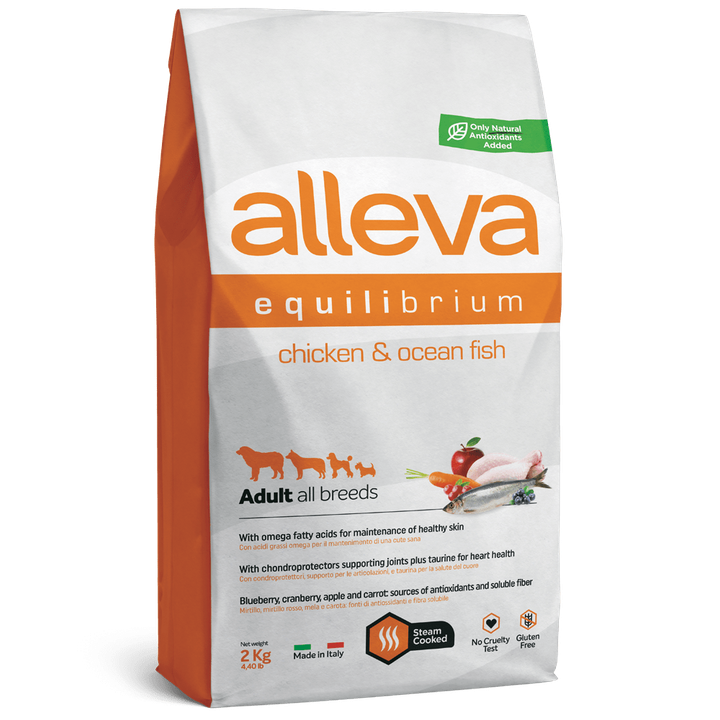 Alleva Equilibrium Chicken & Ocean Fish Adult All Breeds — пакет 2 кг
