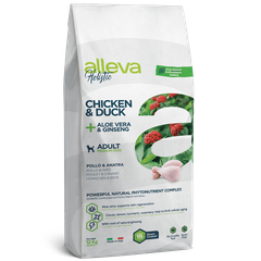 Alleva Holistic Chicken & Duck + Aloe Vera & Ginseng Adult Medium — пакет 12 кг