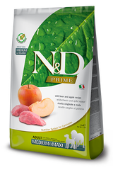 Farmina N&D Prime Wild Boar & Apple Adult Medium & Maxi — пакет 2,5 кг