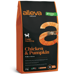 Alleva Natural Chicken & Pumpkin Puppy Maxi — пакет 2 кг