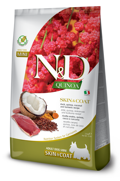 Farmina N&D Quinoa Skin & Coat Duck Adult Mini — пакет 2,5 кг