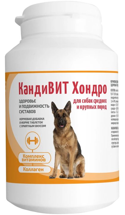 КандиВИТ Хондро, 50 таб/упак: справочная карточка, точная упаковка