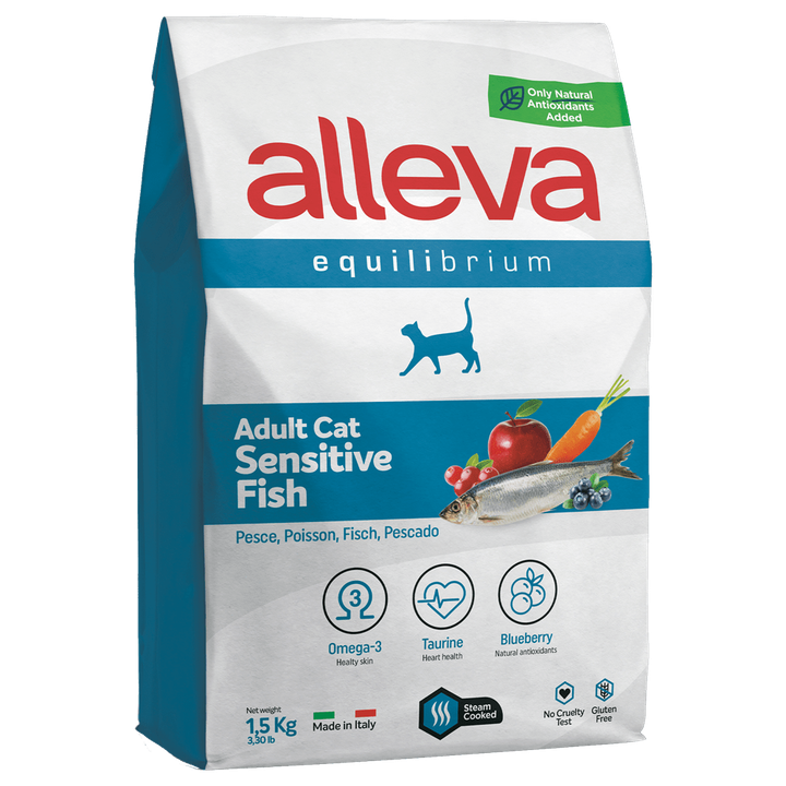 Alleva Equilibrium Sensitive Fish Adult Cat — пакет 1,5 кг